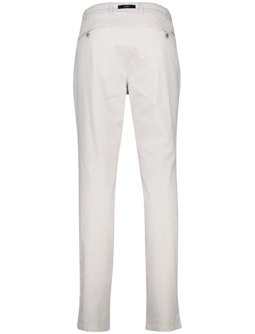 Eurex pantalon katoen Joe wit regular fit