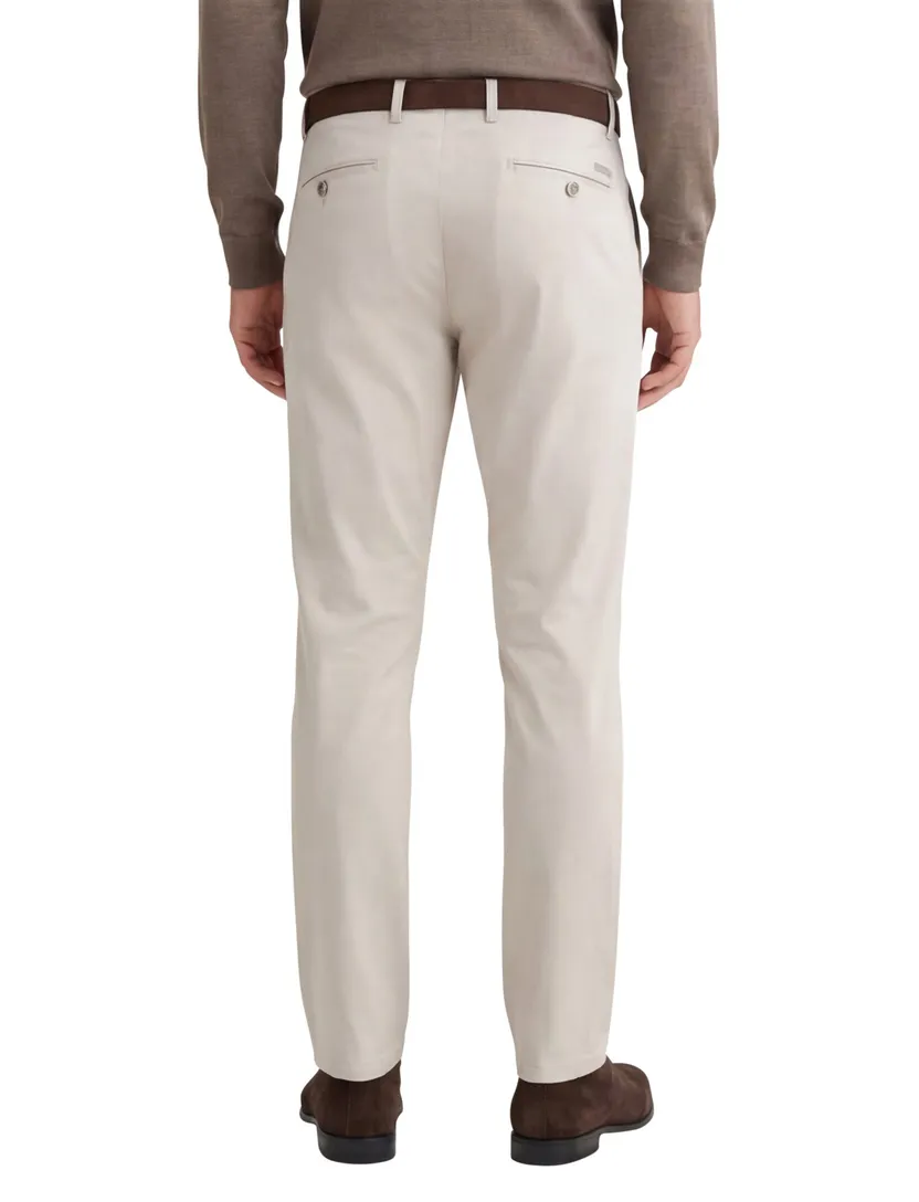 Eurex pantalon katoen Joe wit regular fit