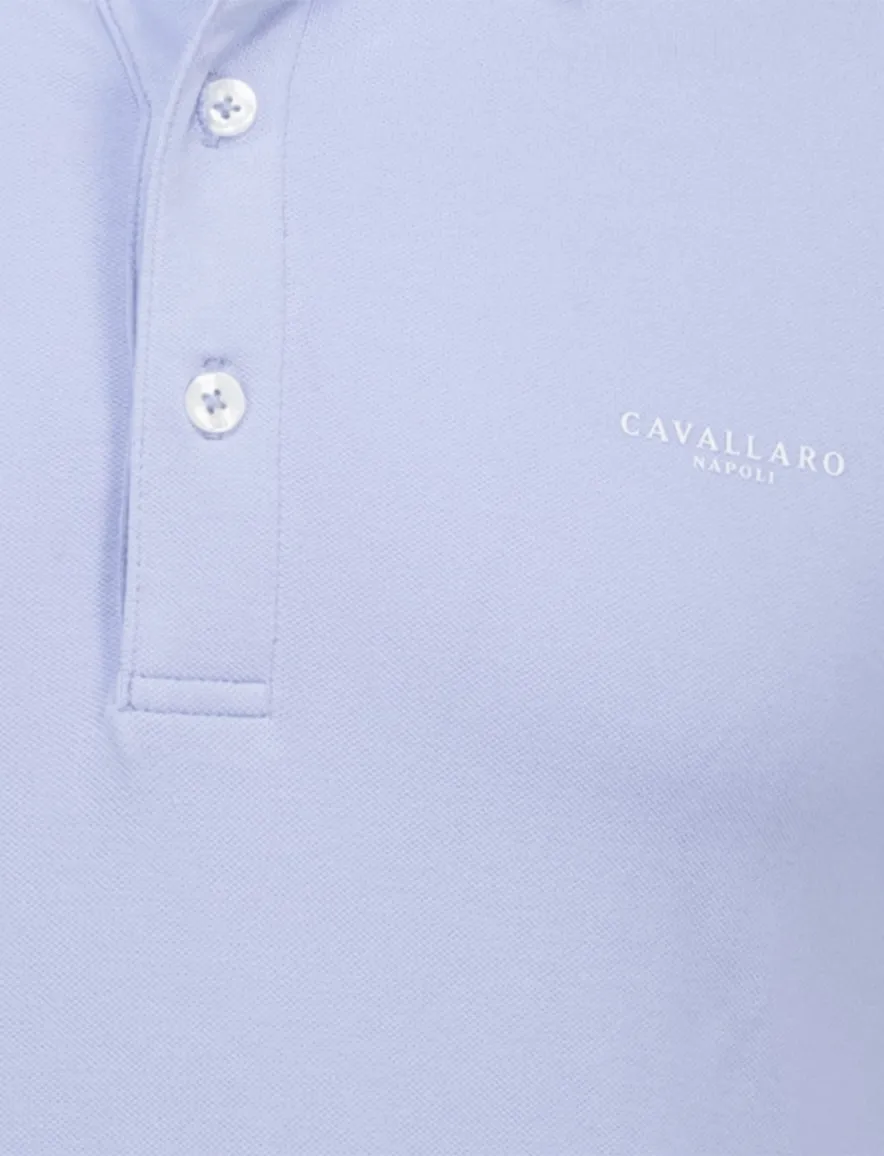 poloshirt korte mouw lichtblauw Cavallaro Napoli