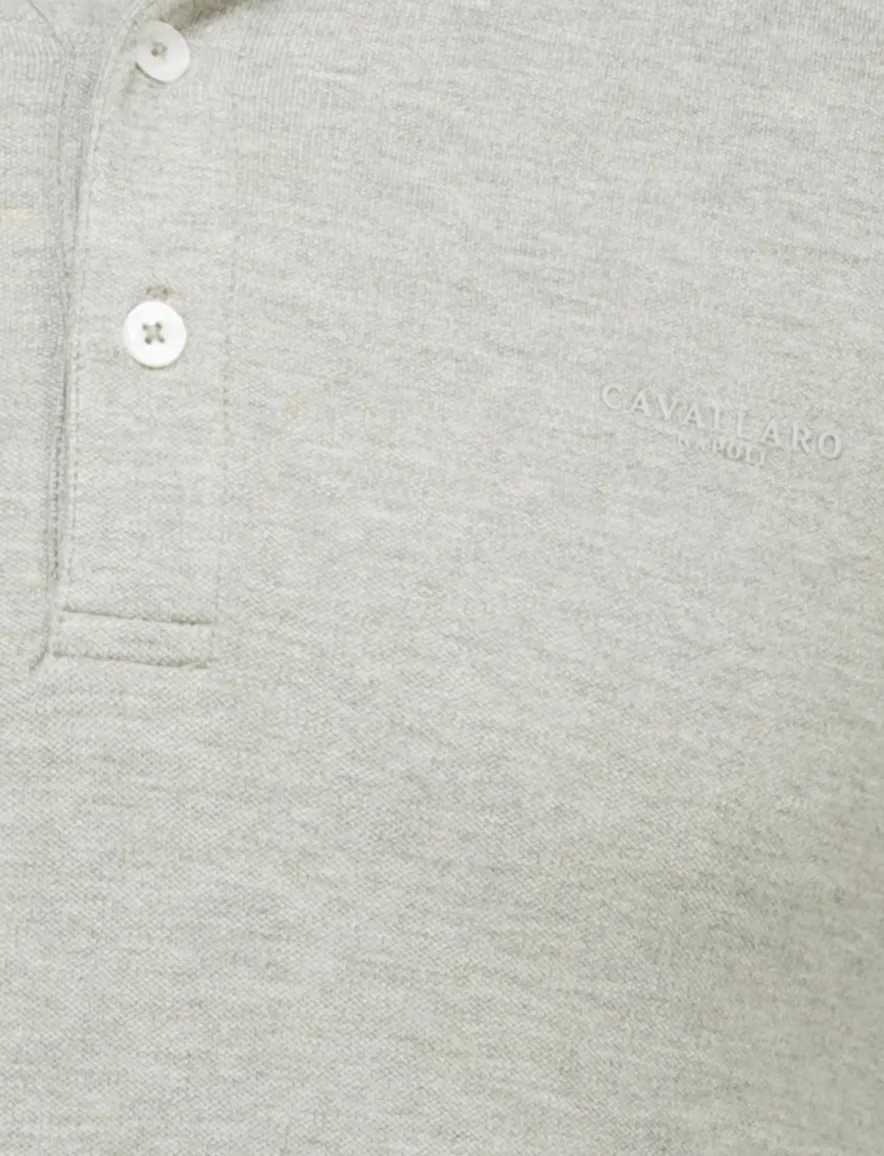 Cavallaro Bavone polo grijs korte mouw