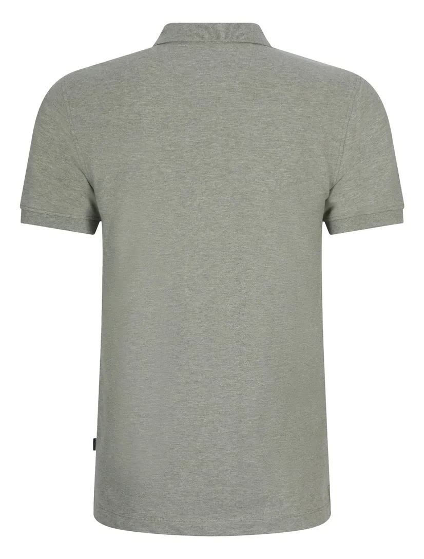 katoenen Cavallaro Bavone poloshirt groen gemeleerd