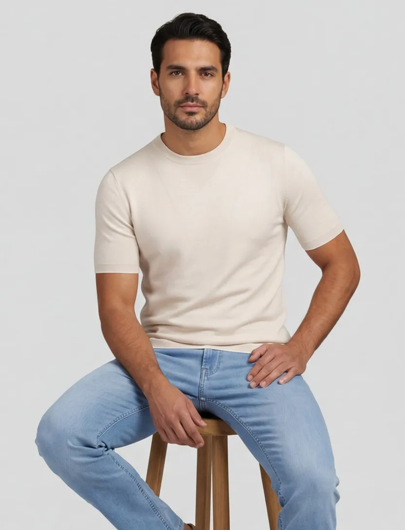 beige Cavallaro Napoli Asolo Tee t-shirt