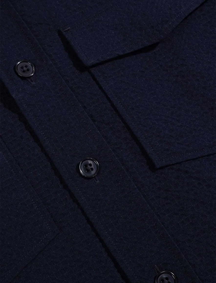 Cavallaro Barino overshirt donkerblauw lange mouw