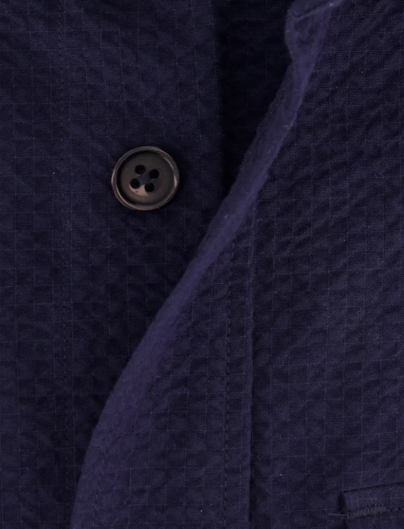 Cavallaro Barino overshirt donkerblauw effen