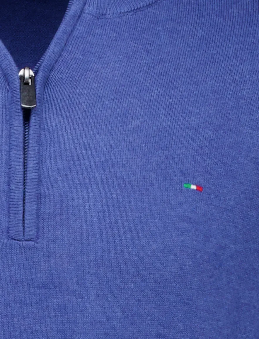 trui blauw Portofino Regular Fit