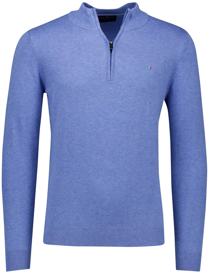 trui blauw Portofino Regular Fit
