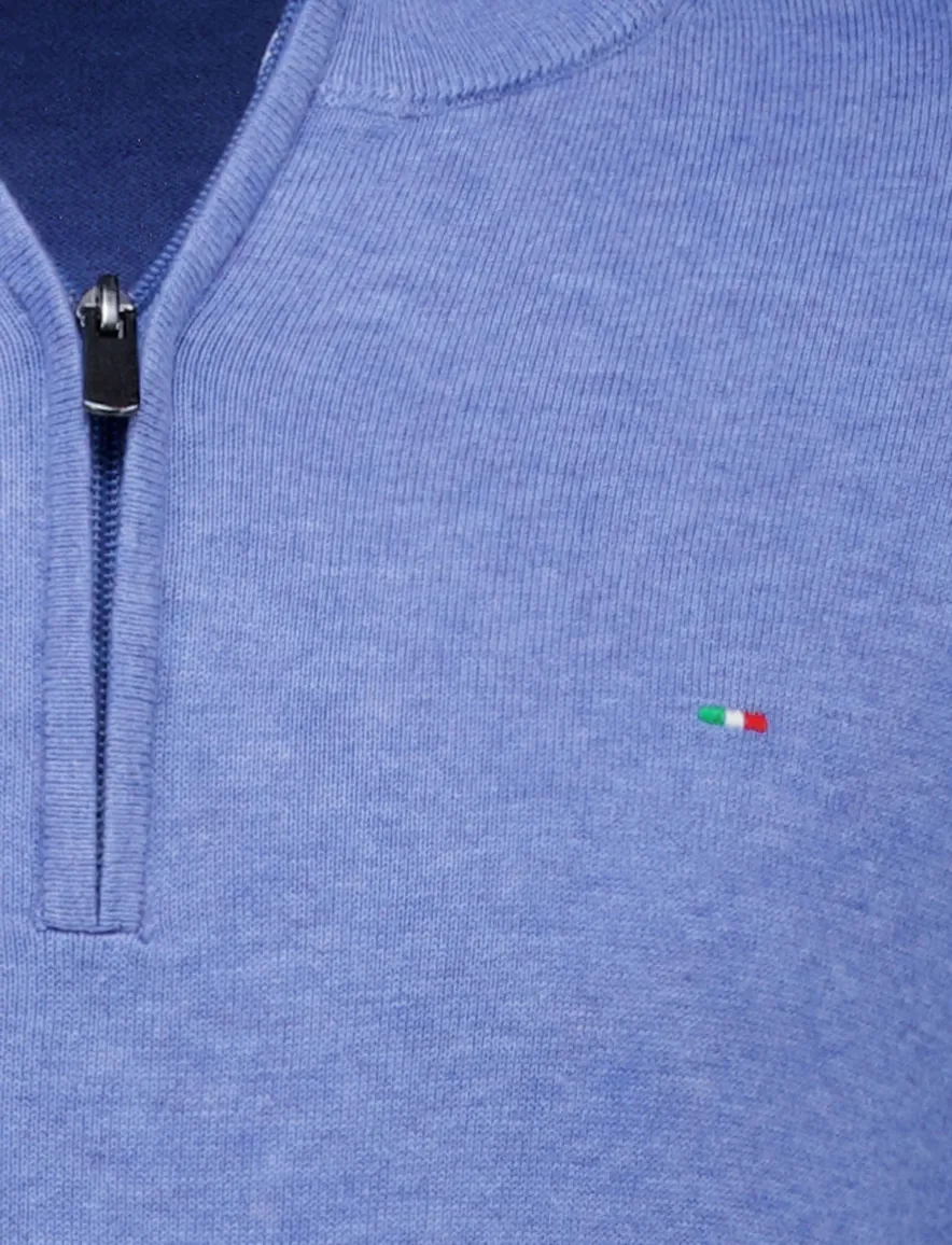 trui blauw Portofino Regular Fit