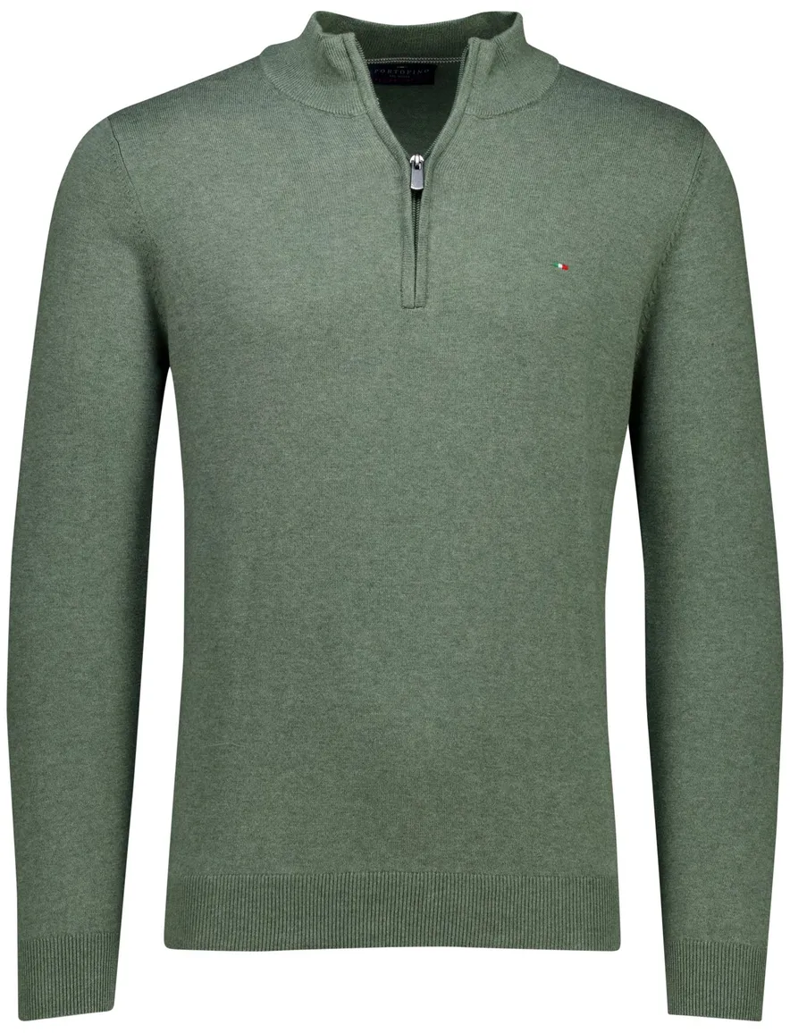 trui groen Portofino Regular Fit