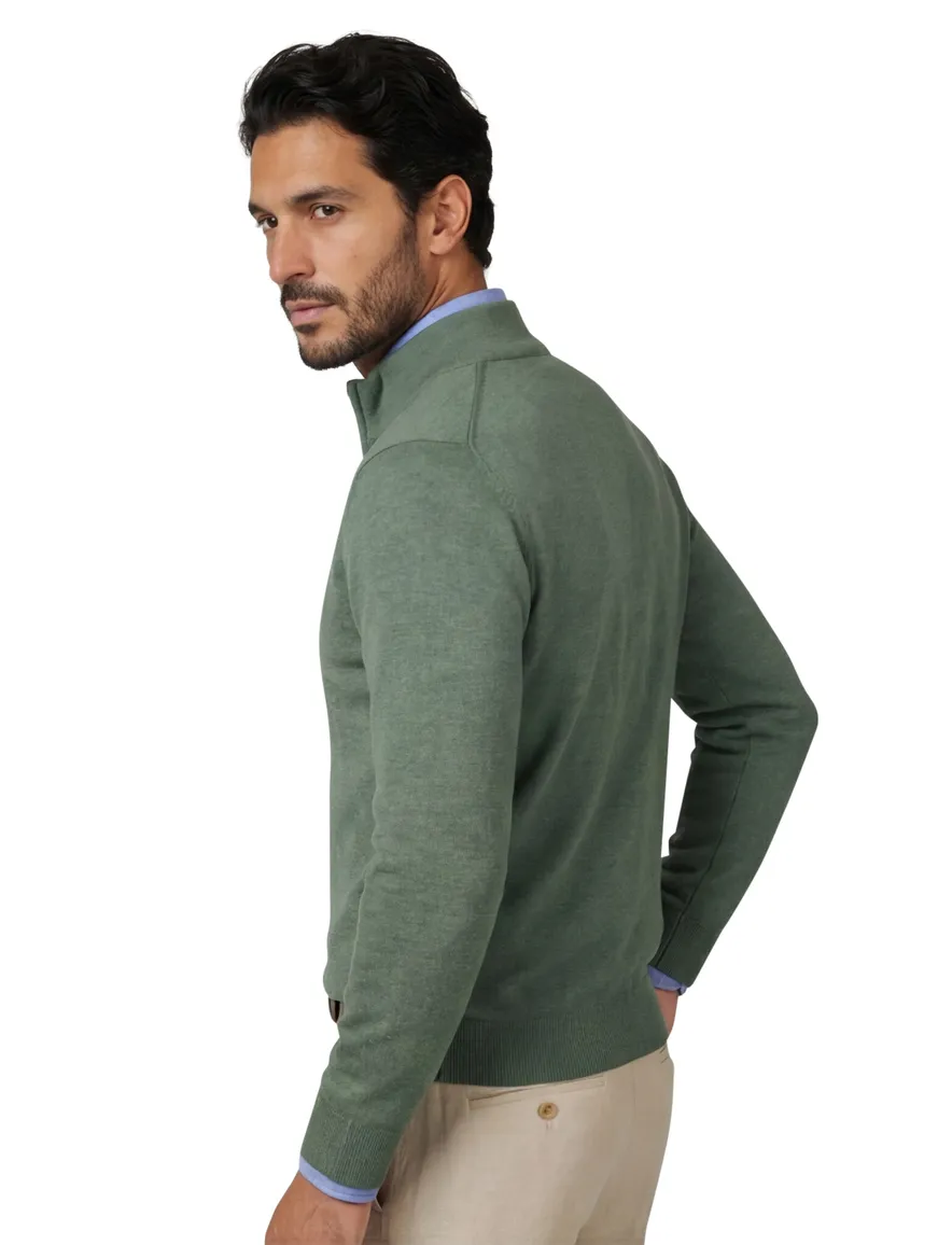 trui groen Portofino Regular Fit
