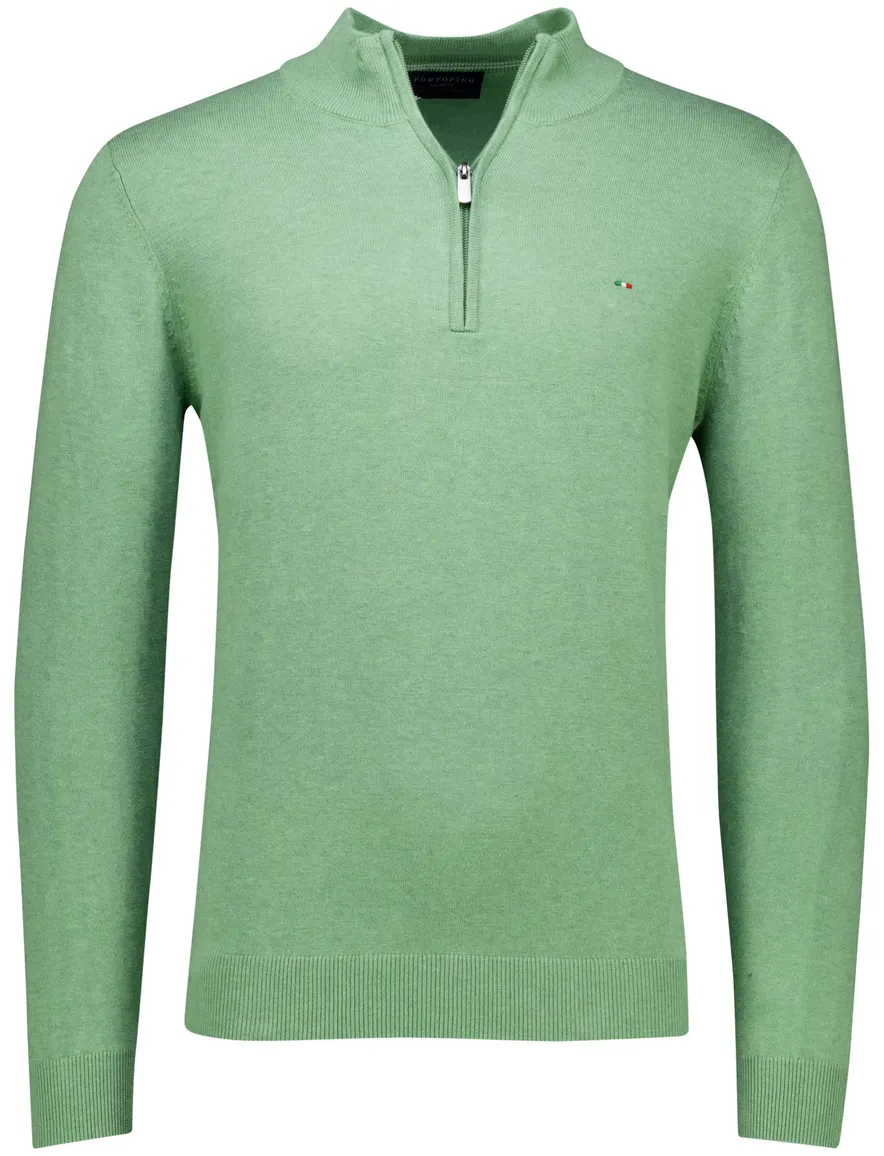 trui groen Portofino Regular Fit