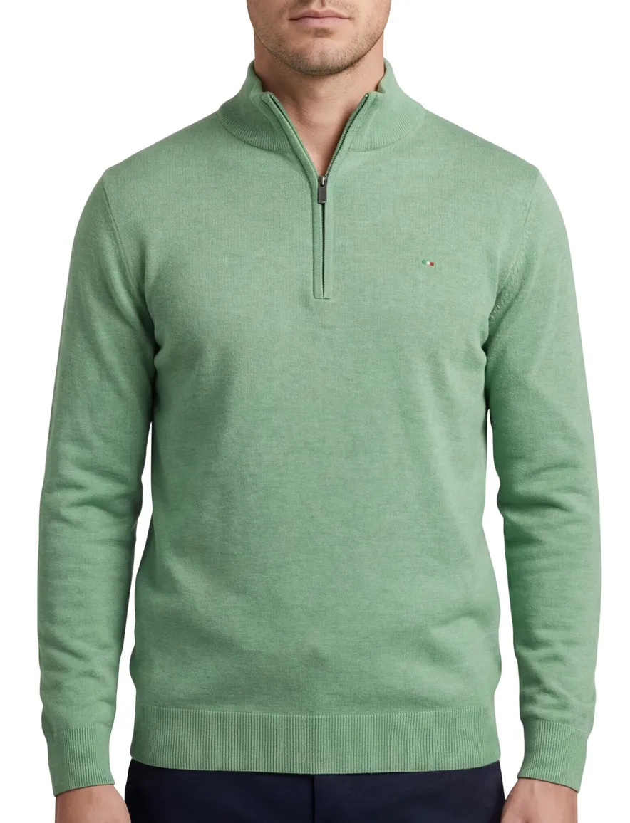 trui groen Portofino Regular Fit
