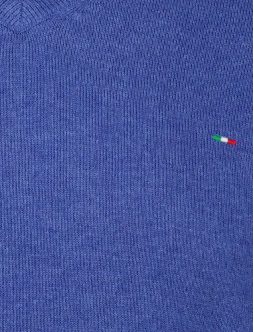Portofino Vince V-neck Pullover Knit Blauw