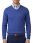 Portofino Vince V-neck Pullover Knit Blauw