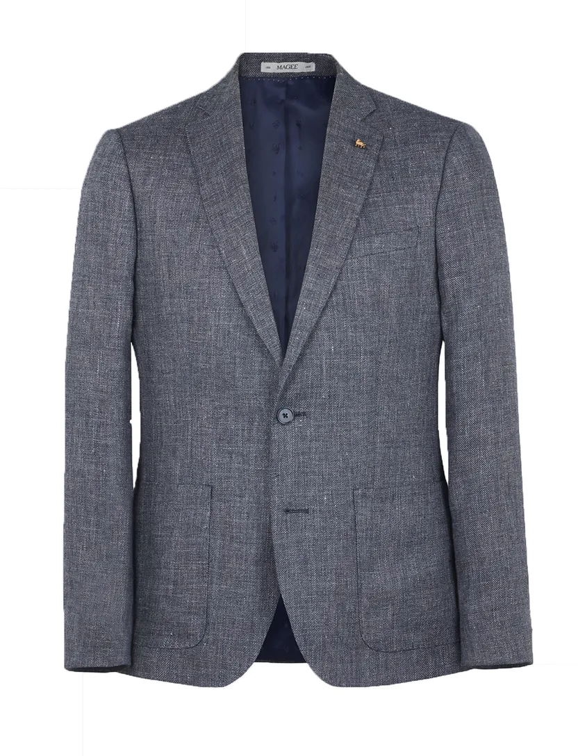 Magee colbert blauw gemeleerd