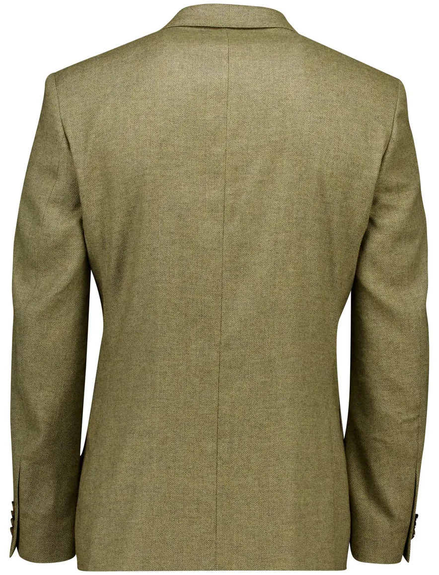 Magee colbert Liffey blazer groen normale fit