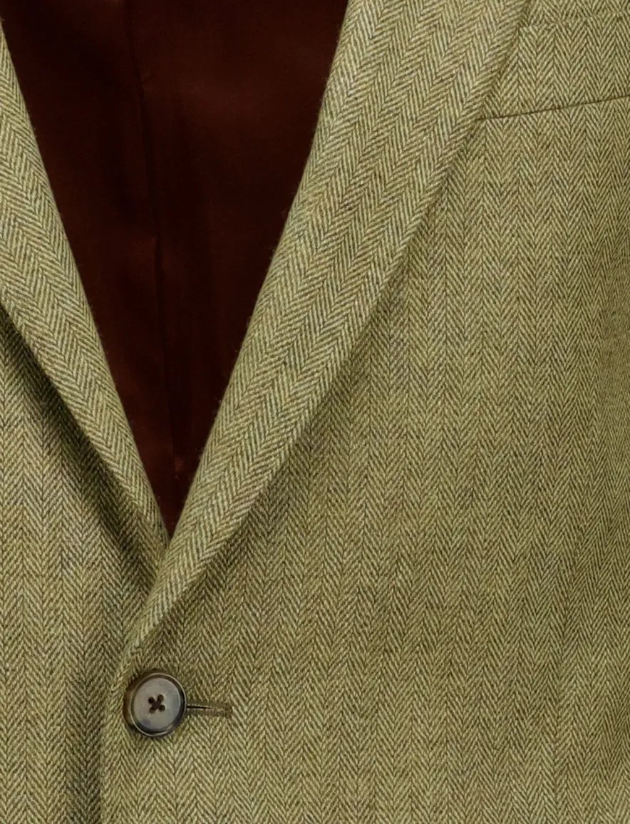 Magee colbert Liffey blazer groen normale fit