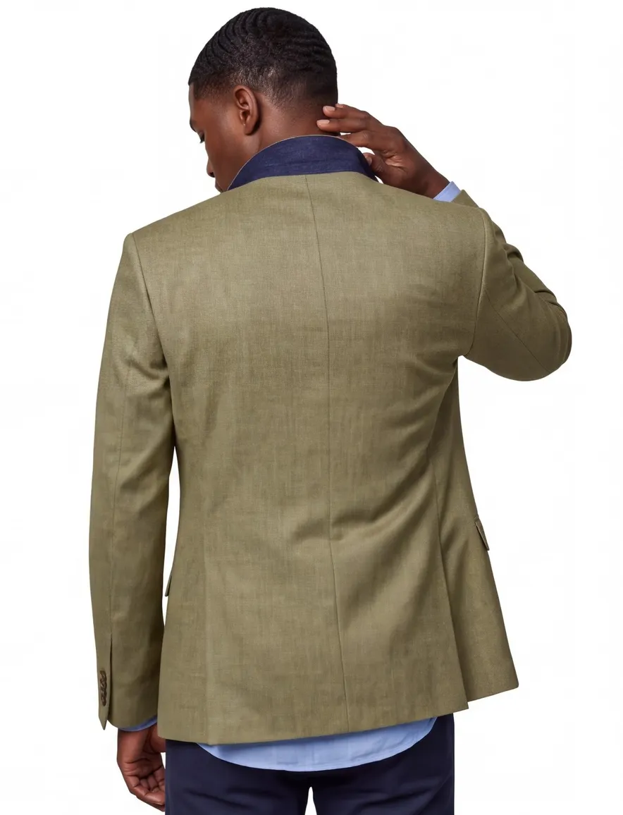 Magee colbert Liffey blazer groen normale fit