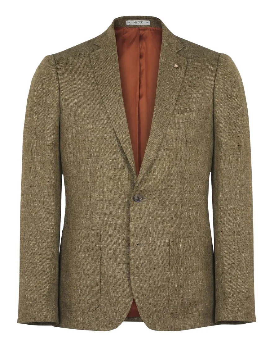 Magee colbert khaki gemeleerd