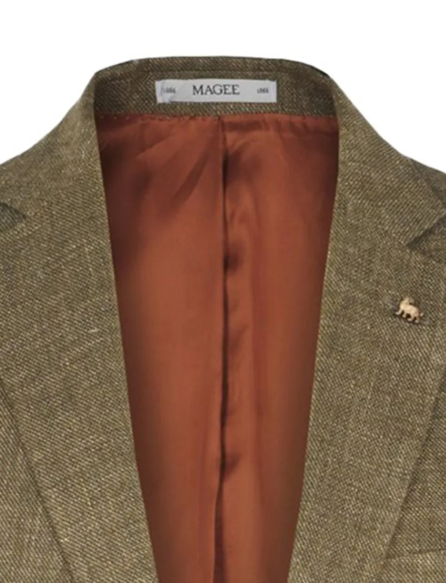 Magee colbert khaki gemeleerd