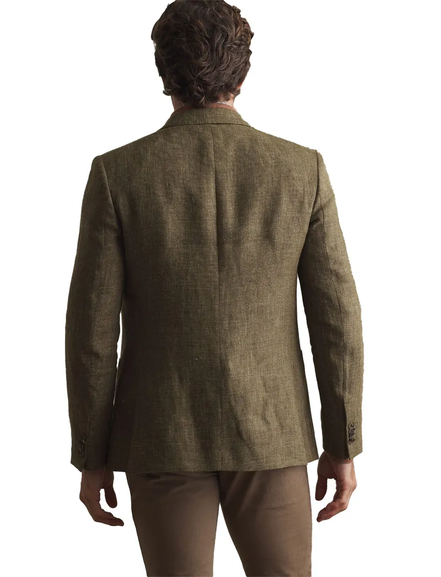 Magee colbert khaki gemeleerd