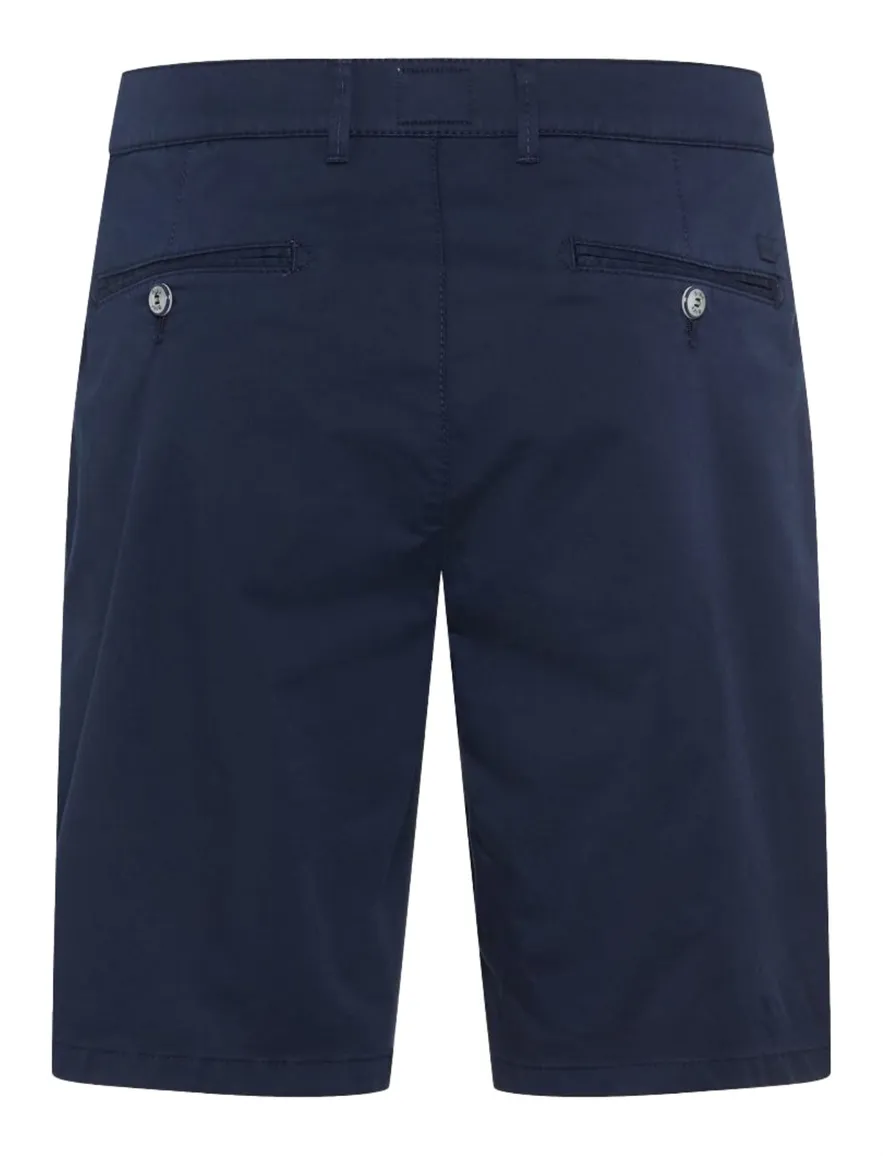 Brax korte broek donkerblauw effen