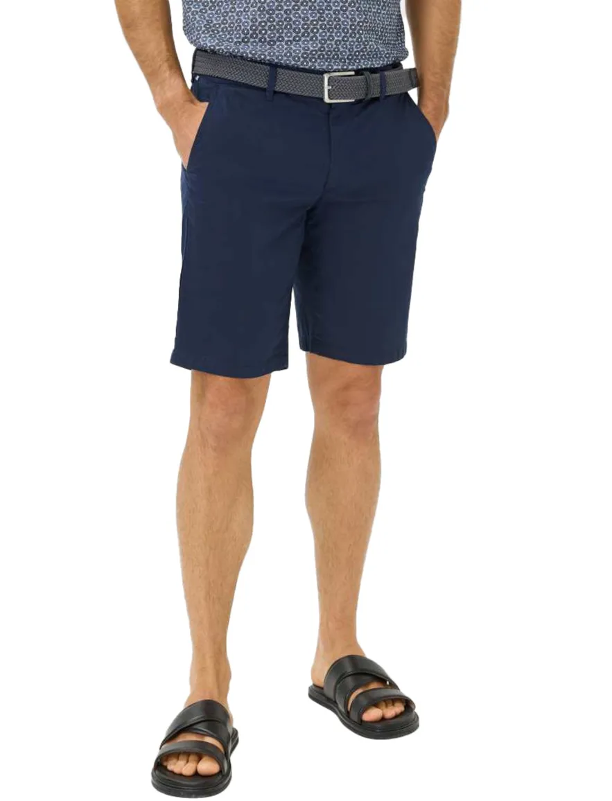 Brax korte broek donkerblauw effen