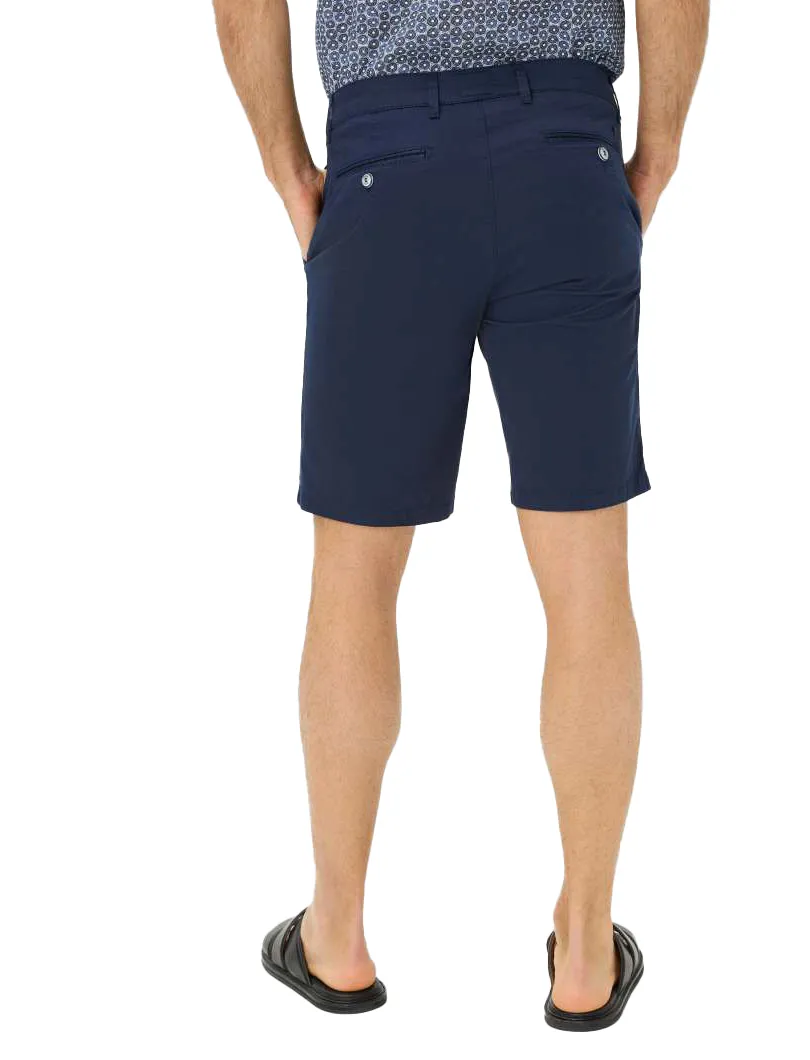 Brax korte broek donkerblauw effen