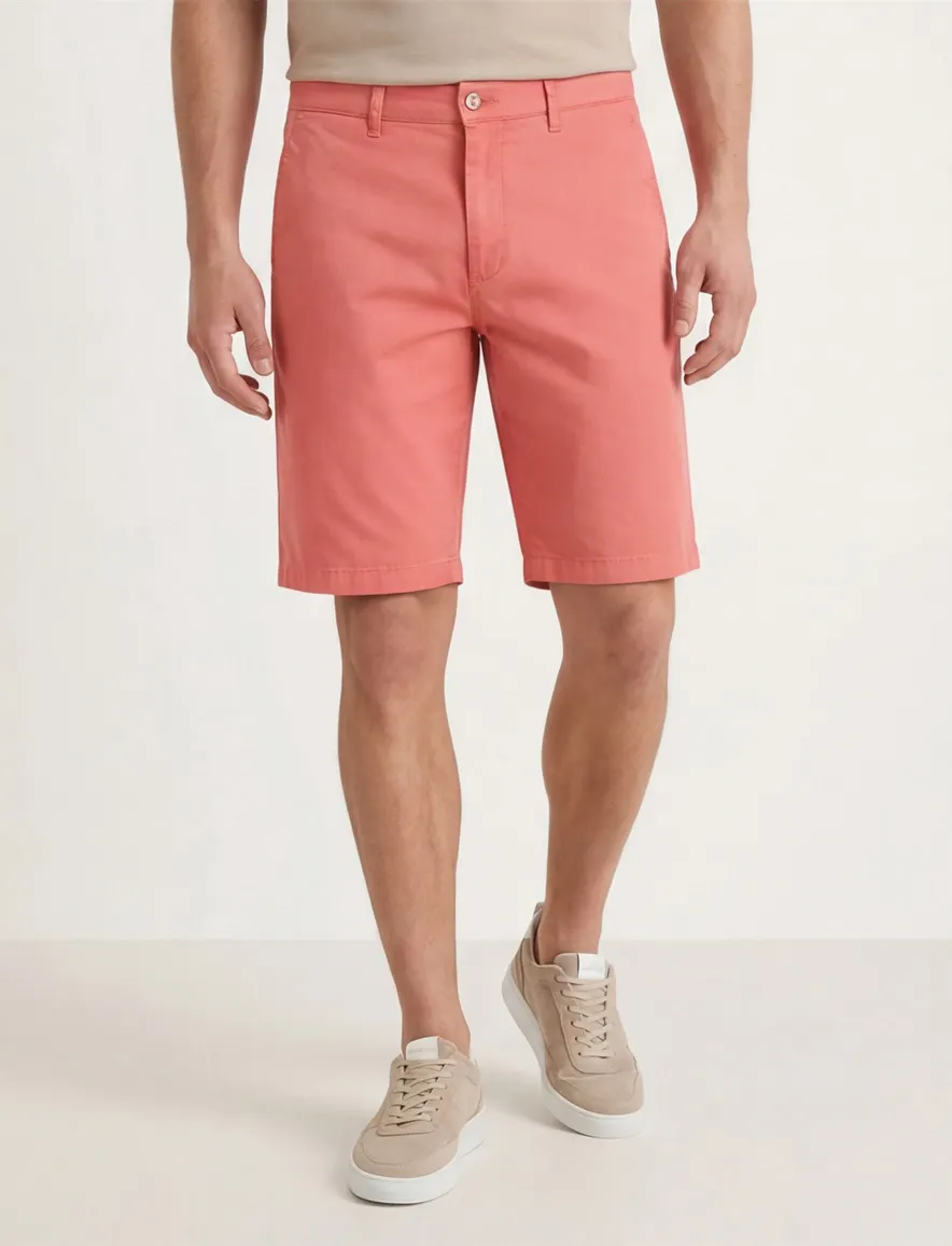 Brax Bozen bermuda oranje katoen