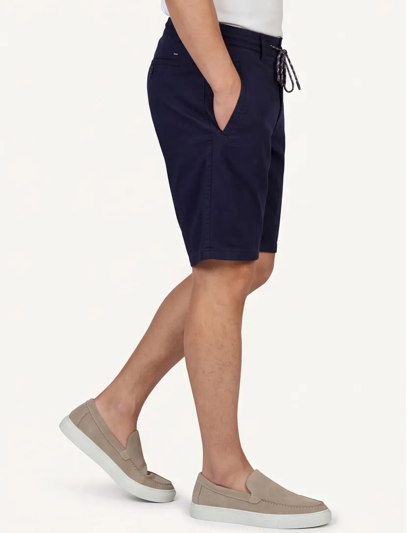 Brax Bermuda phil kb donkerblauw effen chino