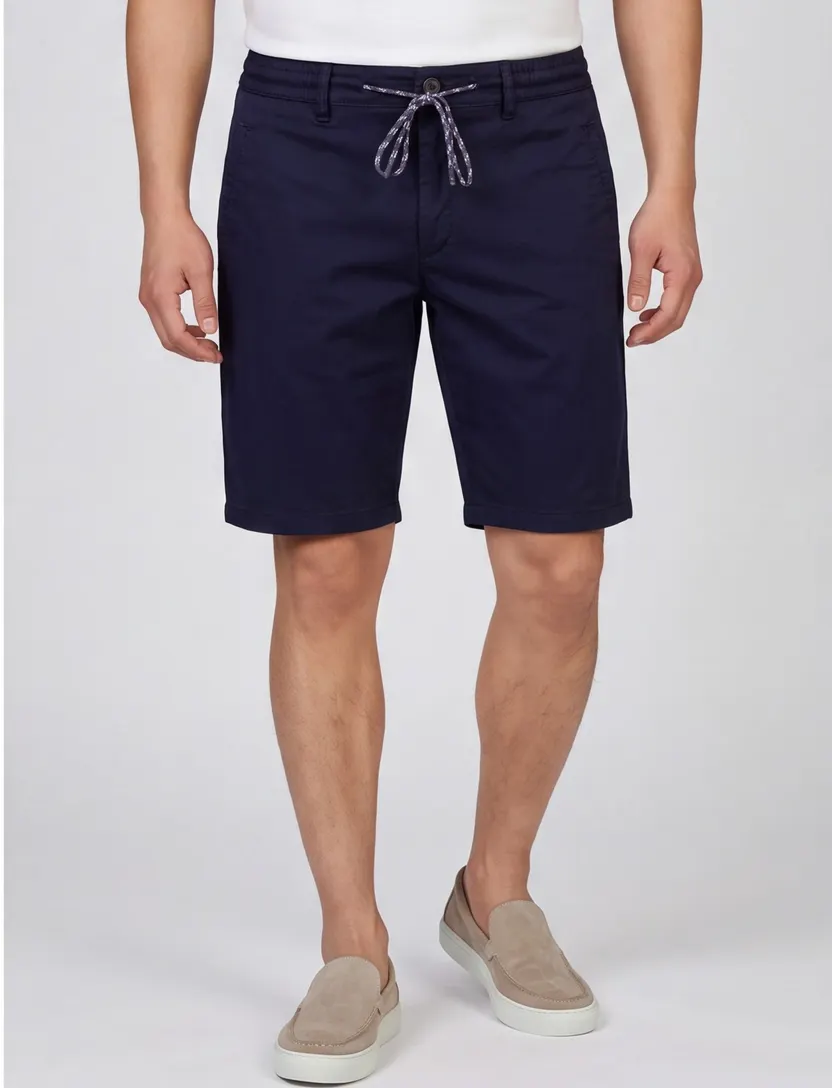 Brax Bermuda phil kb donkerblauw effen chino
