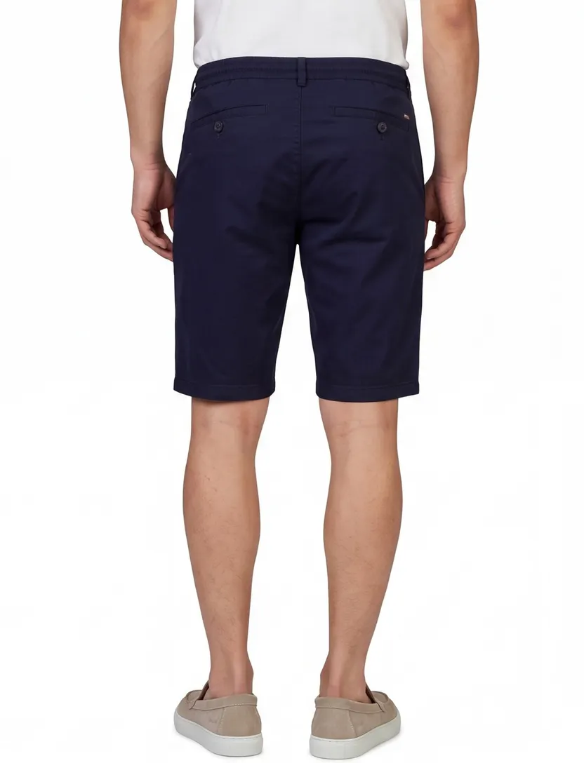 Brax Bermuda phil kb donkerblauw effen chino