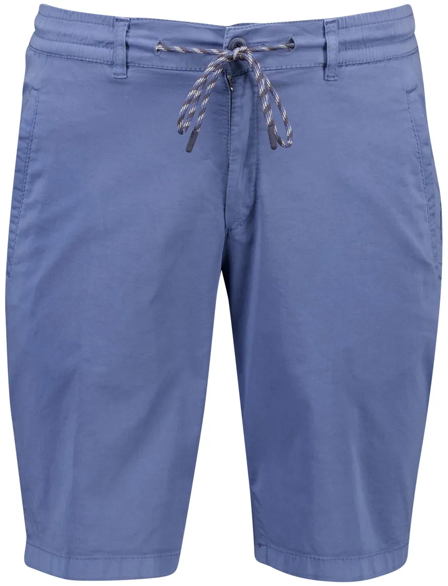Brax bermuda blauw effen katoen