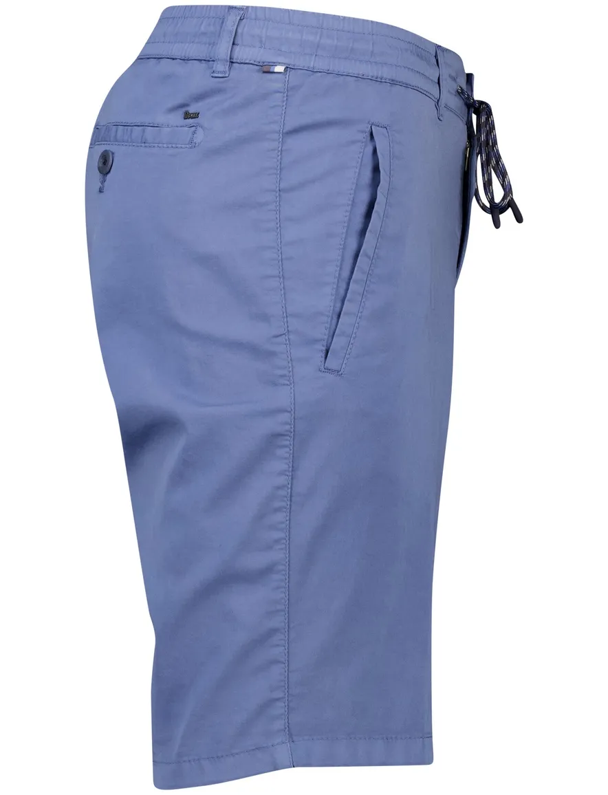 Brax bermuda blauw effen katoen