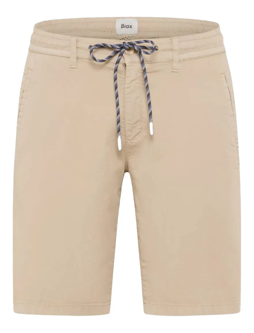 Brax korte broek beige effen