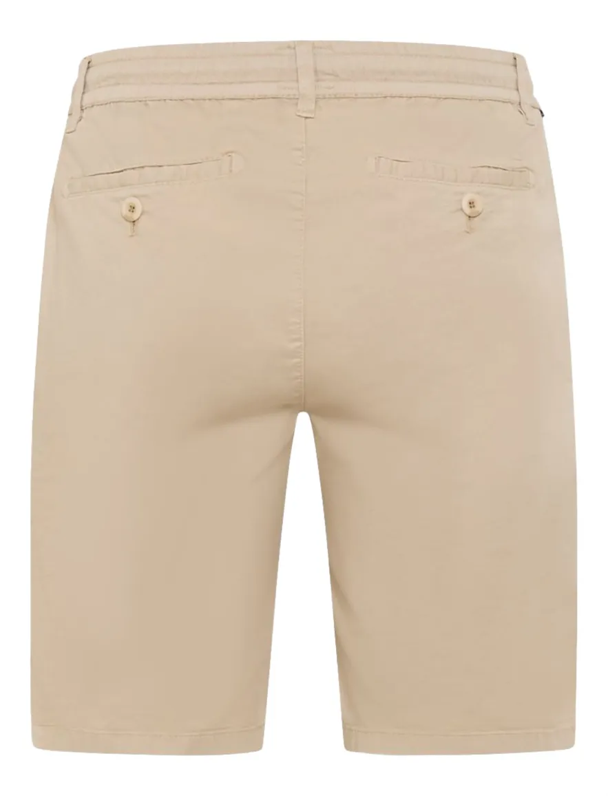 Brax korte broek beige effen