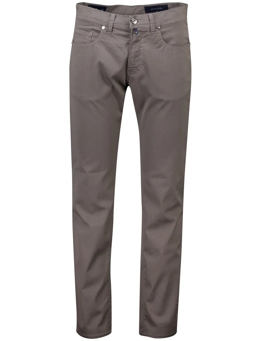 Pierre Cardin pantalon 5-pocket Lyon Tapered fit taupe