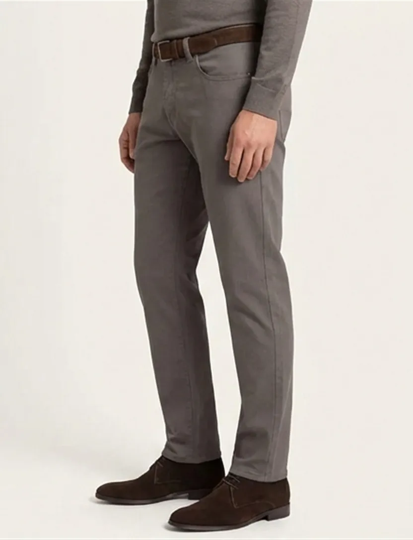 Pierre Cardin pantalon 5-pocket Lyon Tapered fit taupe