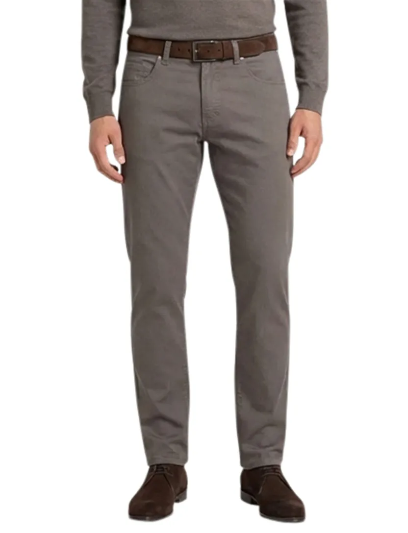 Pierre Cardin pantalon 5-pocket Lyon Tapered fit taupe