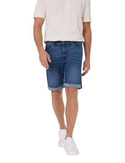 Pierre Cardin Pierre Cardin bermuda Regular Fit blauw denim
