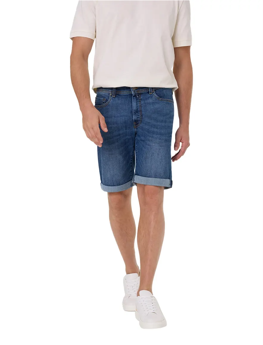 Pierre Cardin bermuda Regular Fit blauw denim