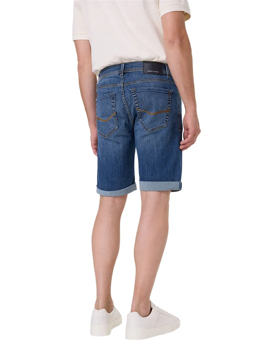 Pierre Cardin bermuda Regular Fit blauw denim