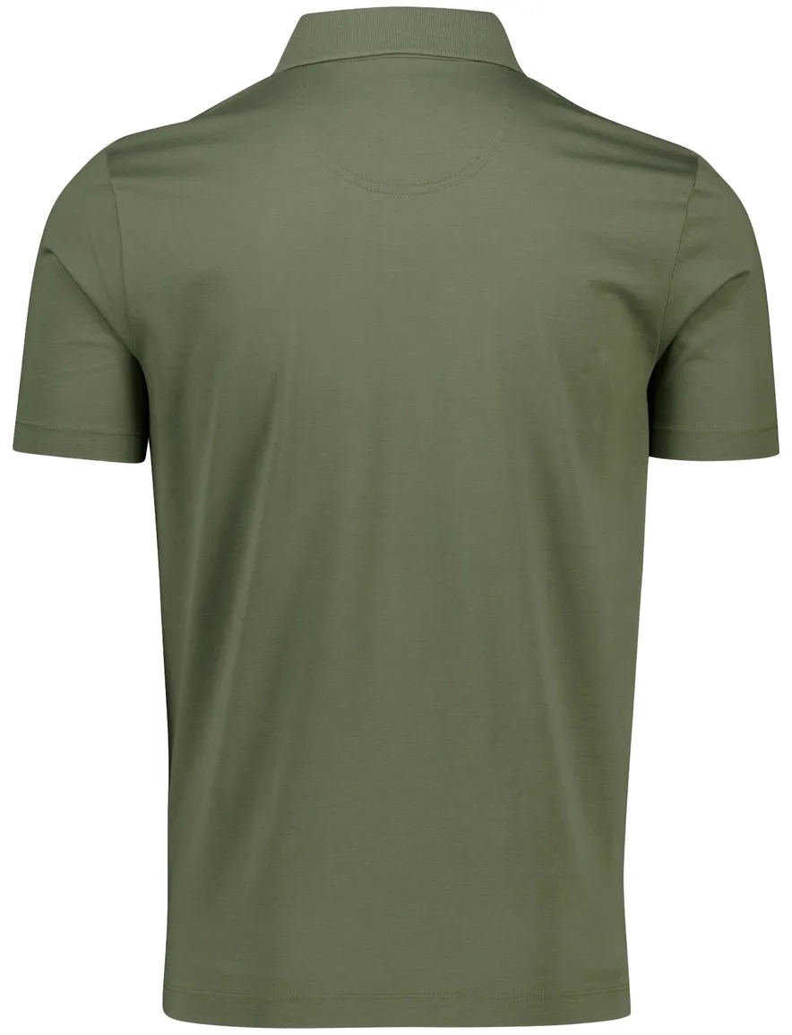 Pierre Cardin groen polo 3-knoops korte mouw