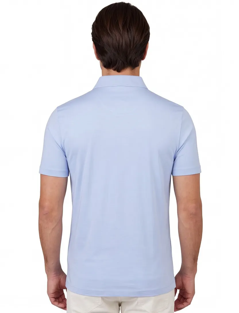 Pierre Cardin polo lichtblauw effen