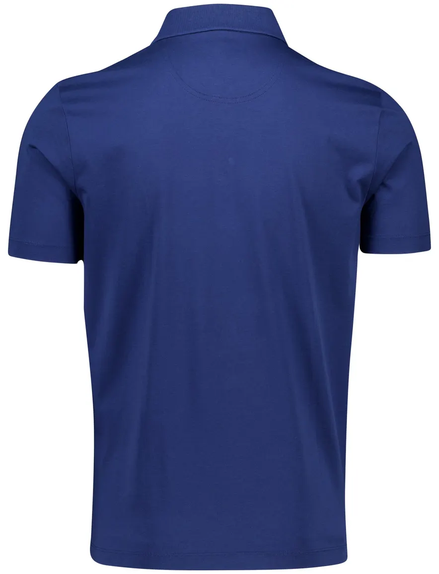 Pierre Cardin polo blauw 3-knoops katoen