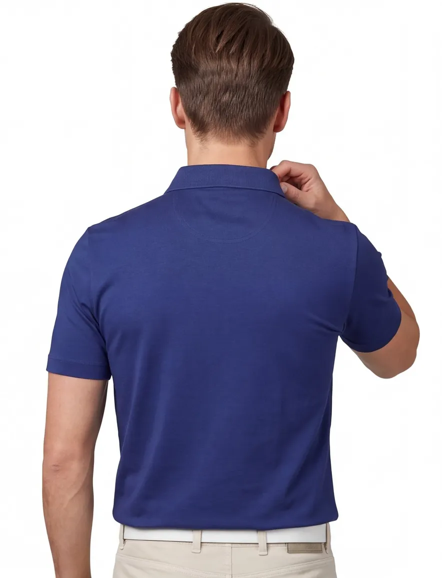 Pierre Cardin polo blauw 3-knoops
