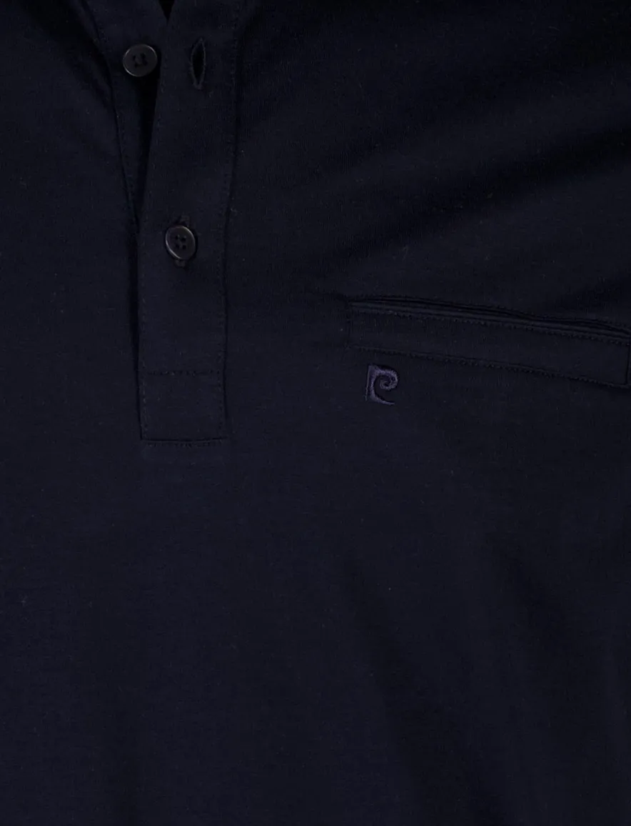 Pierre Cardin polo donkerblauw effen