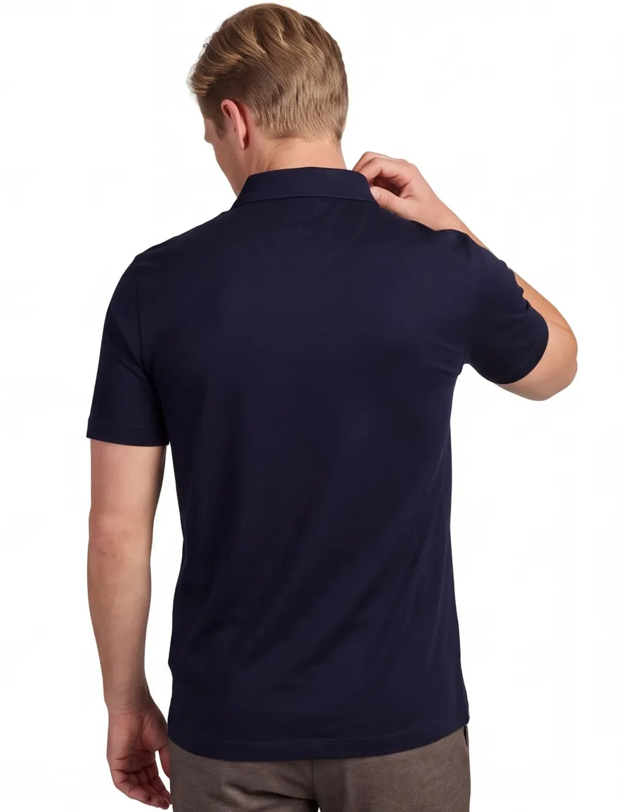 Pierre Cardin polo donkerblauw effen