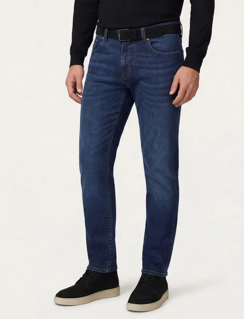 Pierre Cardin jeans donkerblauw Lyon Tapered fit