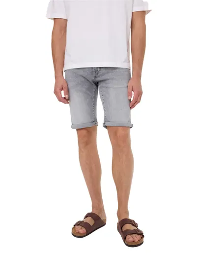 Pierre Cardin Pierre Cardin bermuda Regular Fit grijs denim