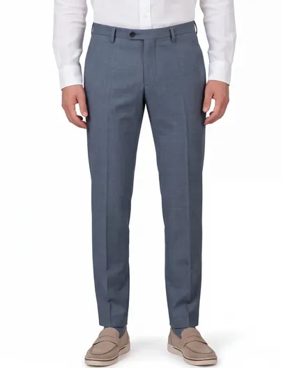 Carl Gross Club of Gents pantalon mix & match blauw polyester